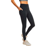 Mono B Tapered Band Essential Solid High-Waist Leggings