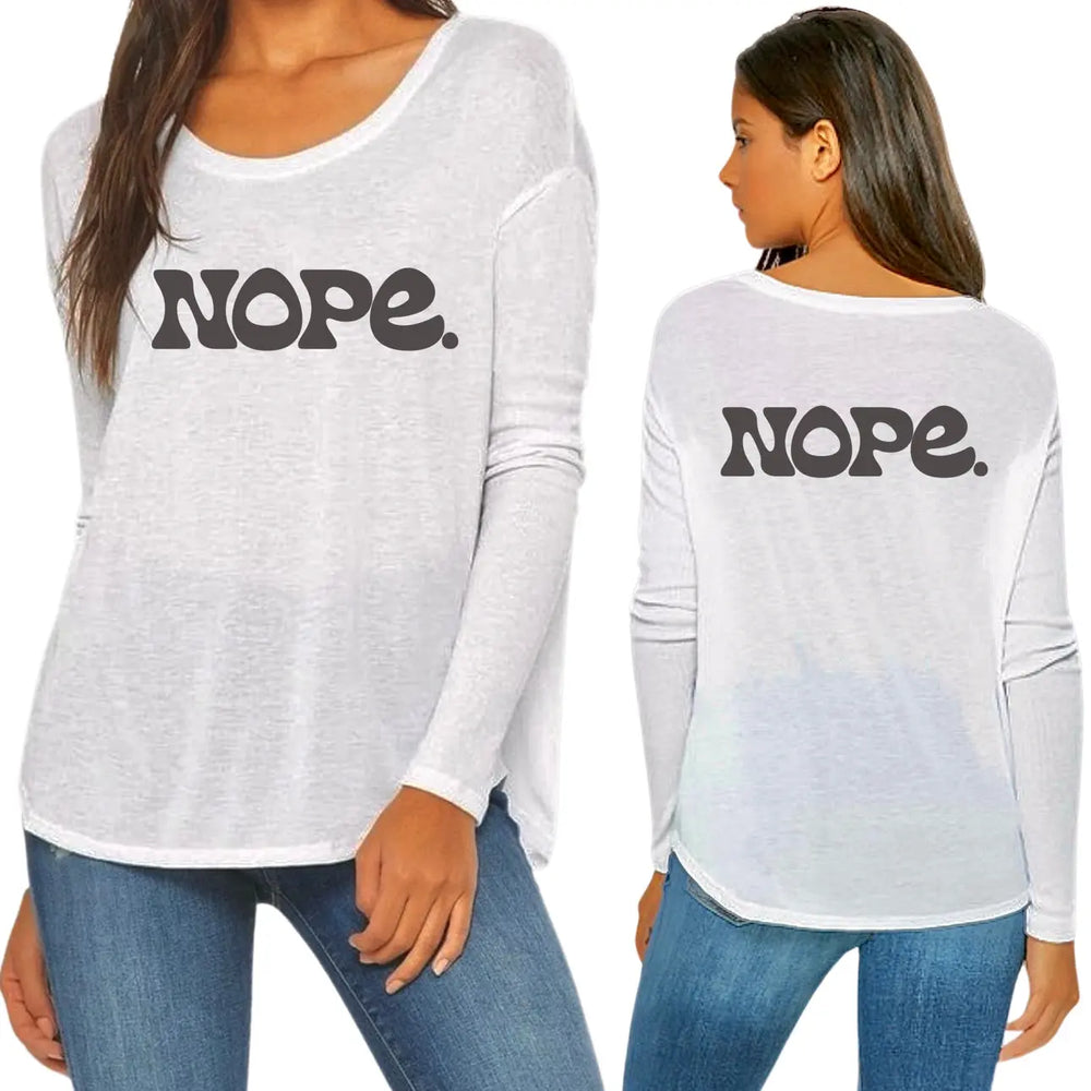 NOPE Long Sleeve Tee
