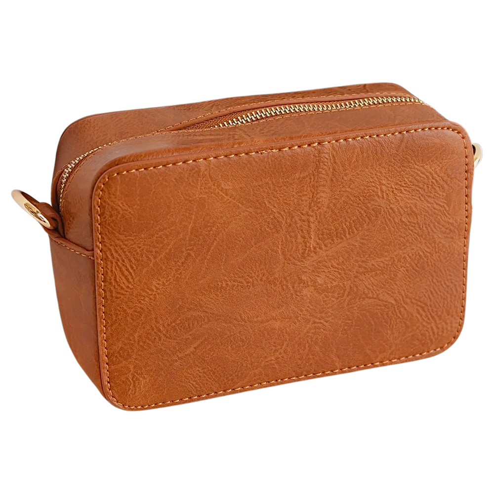 Vegan Leather Camera Bag- No Strap