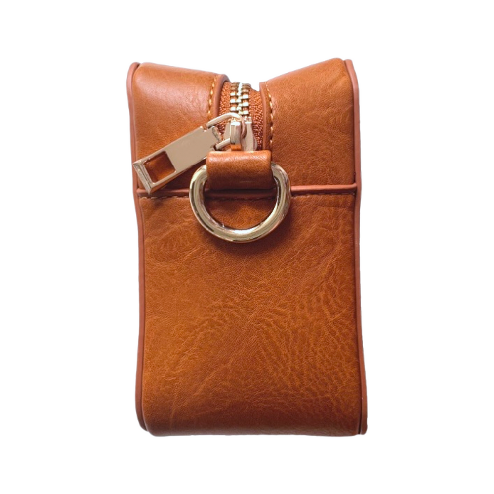 Vegan Leather Camera Bag- No Strap