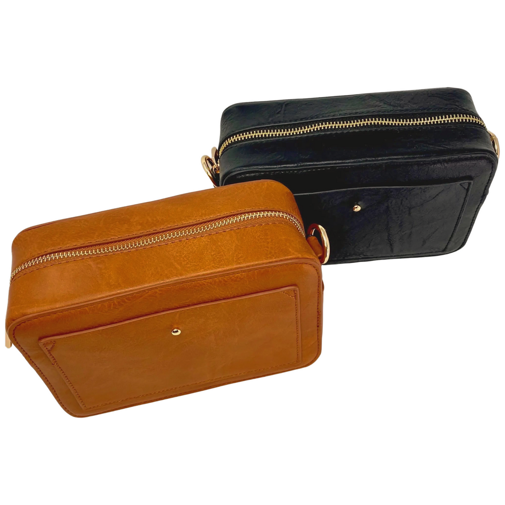 Vegan Leather Camera Bag- No Strap