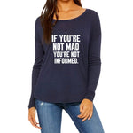 Bella Canvas Extra Long Ribbed Sleeve Flowy Graphic Tee