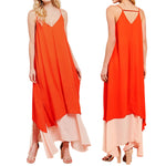 Color Block Maxi Dress