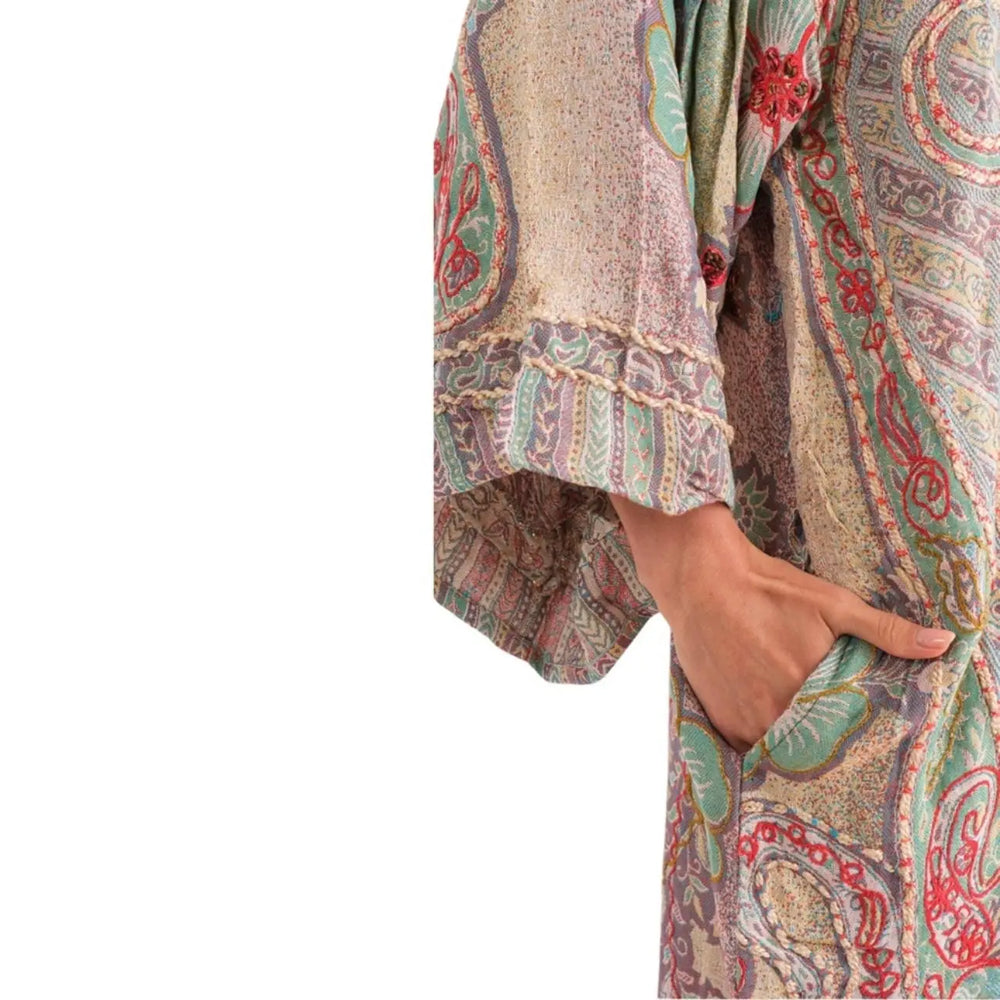 Paisley Blossom Stitch Kimono LETO Accessories