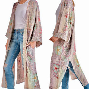 Paisley Blossom Stitch Kimono LETO Accessories