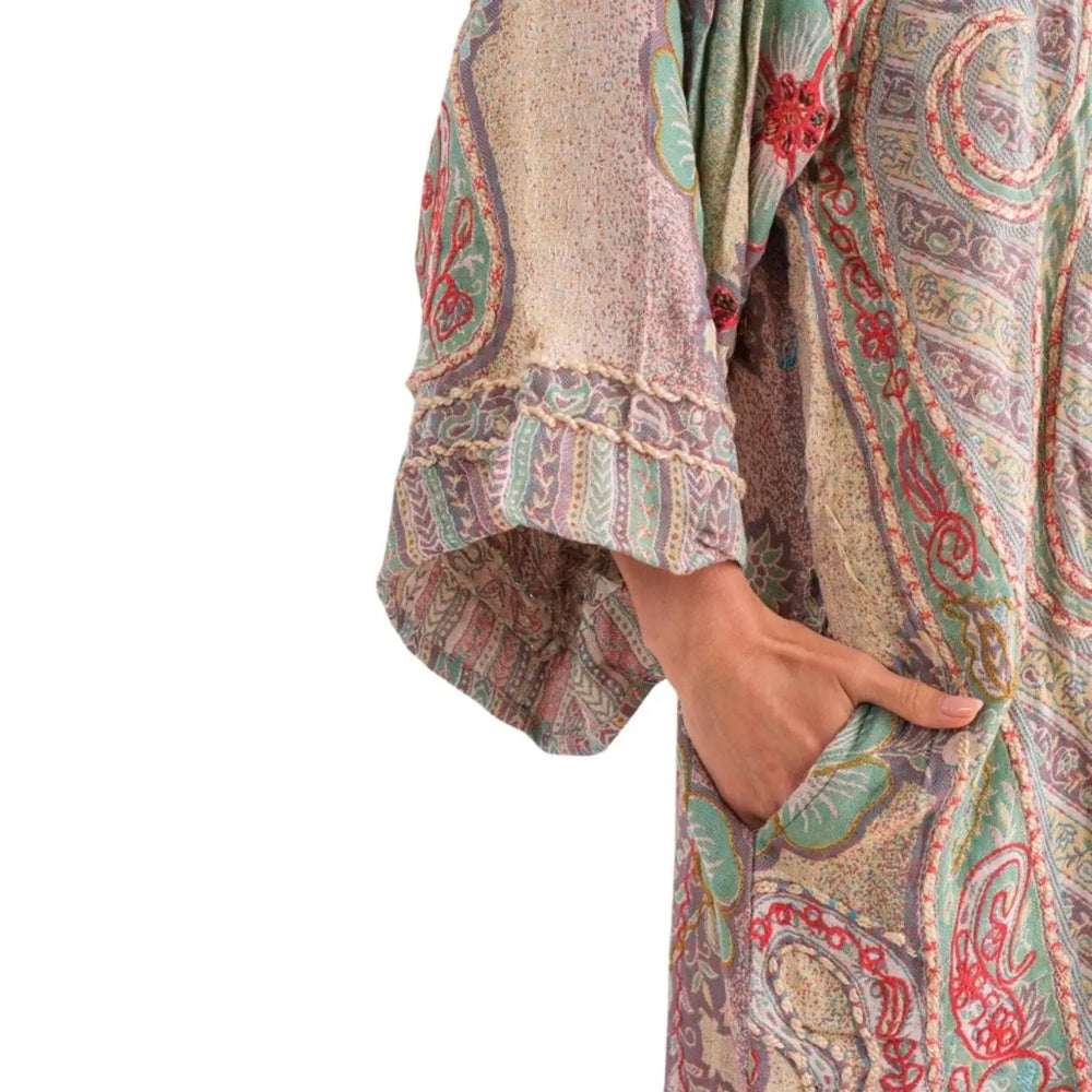 Paisley Blossom Stitch Kimono LETO Accessories