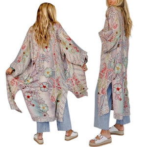 Paisley Blossom Stitch Kimono LETO Accessories