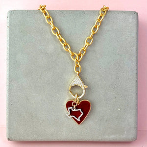 18" Gold Chain Texas Love Charm Necklace The Bold Blondes