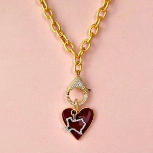 18" Gold Chain Texas Love Charm Necklace The Bold Blondes