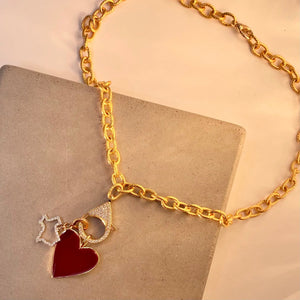 18" Gold Chain Texas Love Charm Necklace The Bold Blondes