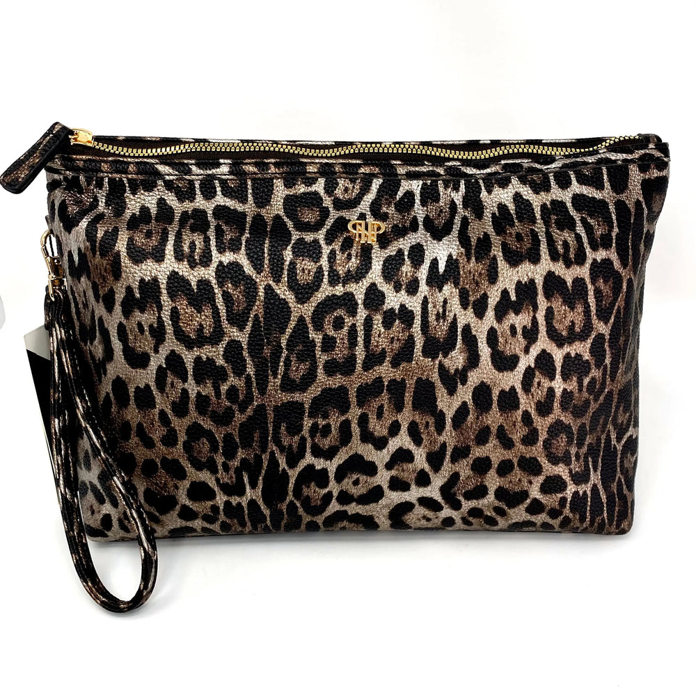 Getaway LITT Makeup Case in Bronze Leopard