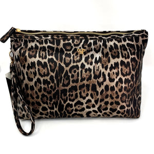 Getaway LITT Makeup Case in Bronze Leopard PurseN