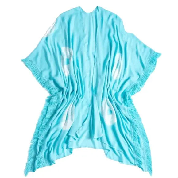 Vida Tie-Dye Kimono- Turquoise SHIRALEAH