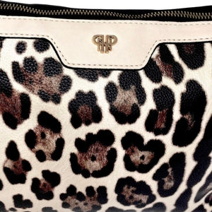 Getaway LITT Makeup Case in Cream Leopard PurseN